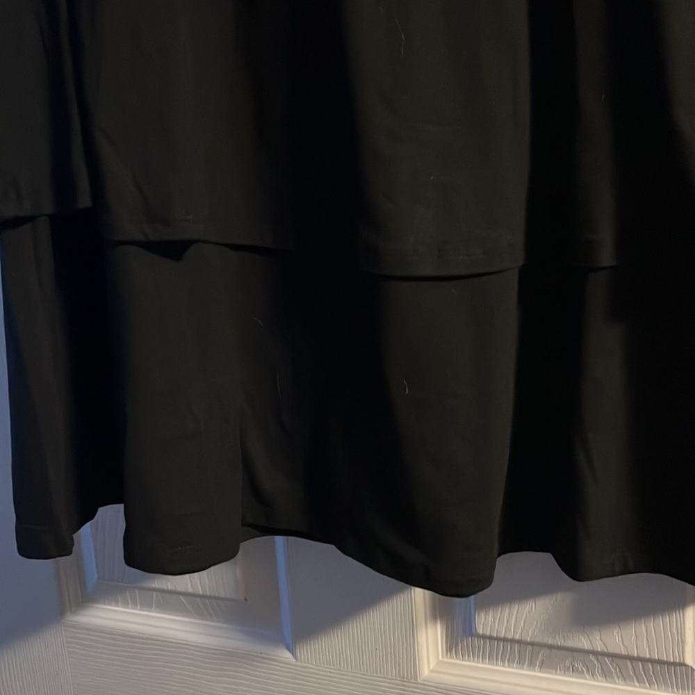 Agnes & Dora Solid Black Medium Layered Top. Supe… - image 2